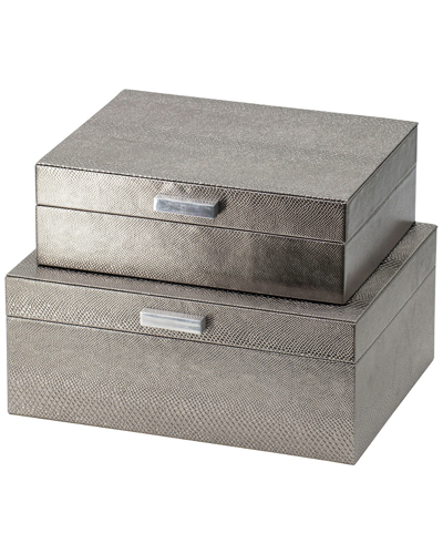 R16 Silver Snakeskin Metallic Box Set