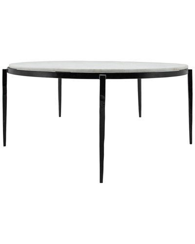 Sagebrook Home Coffee Table With Marble Top In Black