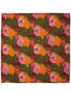 La Doublej Como Gerber-print Napkin (set Of Two) In Orange