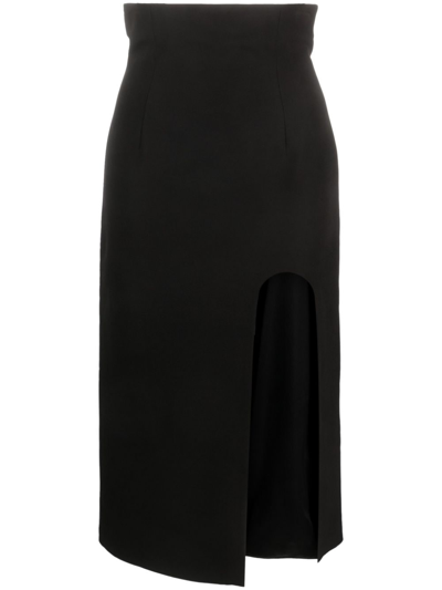 Alessandro Vigilante Fitted Waist Skirt In Nero