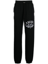 Amiri Logo Printed Drawstring Sweatpants In Black