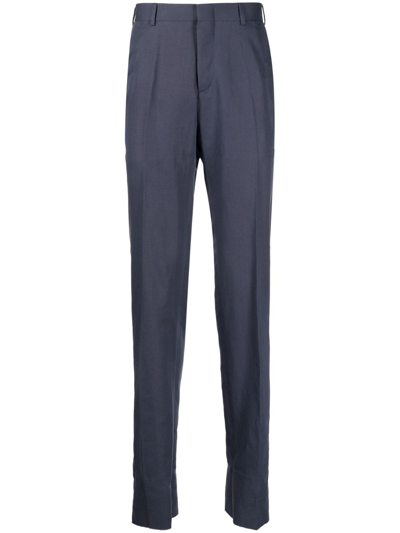 Brioni Straight-leg Tailored Trousers In Blue
