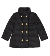 Balmain Monogram-print Padded Jacket In Black