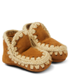 MOU BABY SHEARLING-LINED SUEDE BOOTIES
