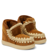 MOU SHEARLING-LINED SUEDE SNEAKERS