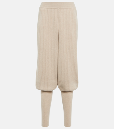 Loro Piana Maras Cashmere Pants In Neutrals