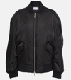 Off-white Nylon Bomber Jacket In Black