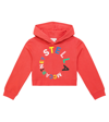 STELLA MCCARTNEY LOGO PRINTED COTTON JERSEY HOODIE