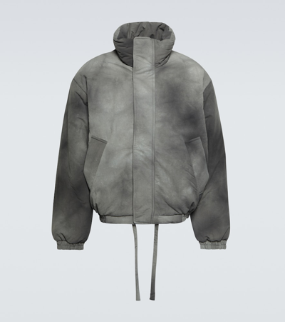 Acne Studios Osam Padded Shell Bomber Jacket In Grey