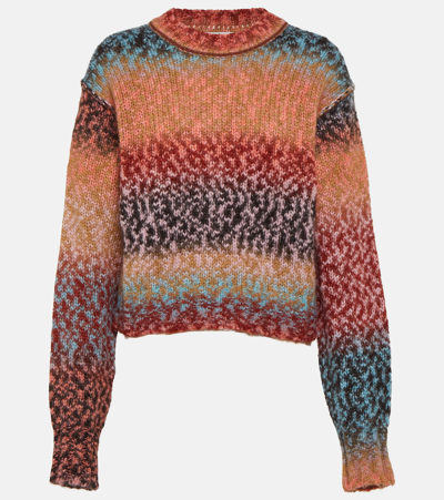 Acne Studios Crewneck Sweater In Multicoloured