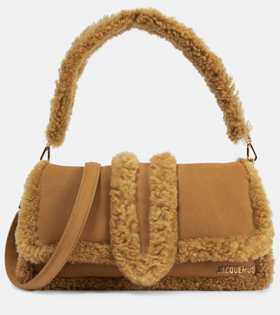 Jacquemus Le Petit Bambimou Leather Shoulder Bag In Camel
