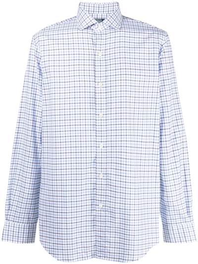 Polo Ralph Lauren Check-pattern Cotton Shirt In Blue