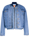 REJINA PYO WELLS LAYERED DENIM BOMBER JACKET