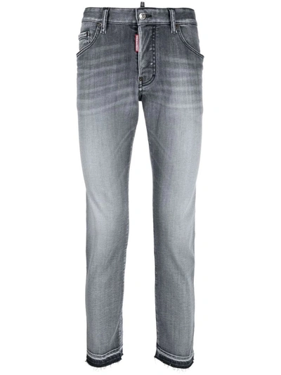 Dsquared2 Cotton Jeans In Grey