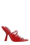 Ferragamo 100mm Altaire X5 Leather Sandals In Flame Red Flame Red