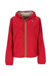 K-way Jacket  Woman In Red C-beige Lt