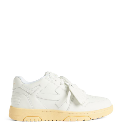 OFF-WHITE LEATHER OUT OF OFFICE SNEAKERS