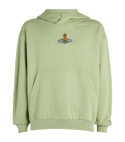 Vivienne Westwood Orb-embroidered Hoodie In Green