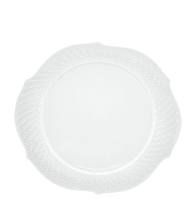 Meissen Porcelain Waves Relief Cake Platter (26.5cm) In White