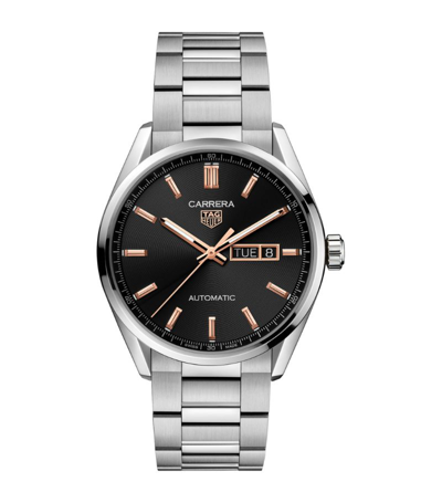 Tag Heuer Carrera Automatic Black Dial Mens Watch Wbn2013-ba0640 In Black / Gold Tone / Rose / Rose Gold Tone