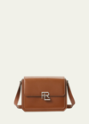 Ralph Lauren Rl 888 Flap Leather Crossbody Bag In Rl Gold