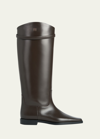 Totême The Riding Boot In Coffee 080