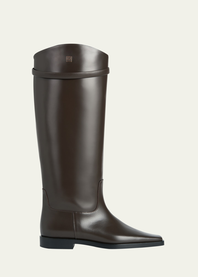 Totême The Riding Boot In Coffee