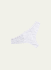 Simone Perele Delice Lace Mesh Thong In White