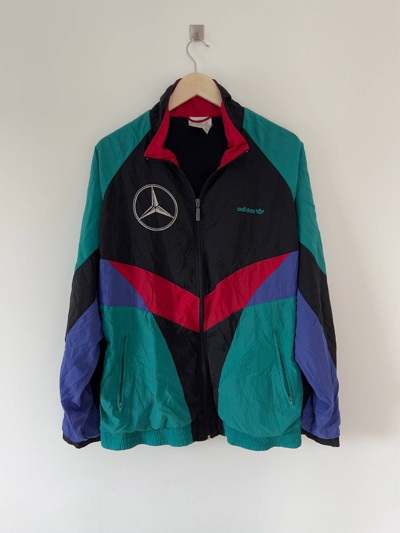 Pre-owned Adidas X Vintage Adidas Mercedes-benz Nylon Jacket In 
