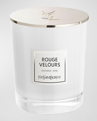 Saint Laurent Le Vestiaire Des Parfums Rouge Velours Candle, 550 G In White