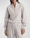 Varley Davidson Woven Sweatshirt In Ivory Marl