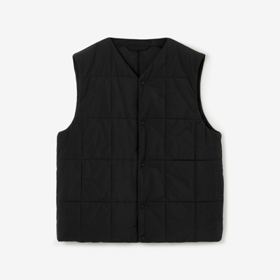 Burberry Quilted Nylon Gilet In Black