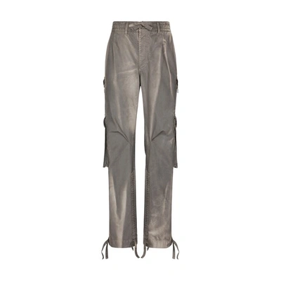 Dolce & Gabbana Cotton Canvas Jogging Cargo Trousers Garment Dyed In Combined_colour