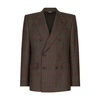 DOLCE & GABBANA DOUBLE-BREASTED GLEN PLAID SICILIA-FIT SUIT