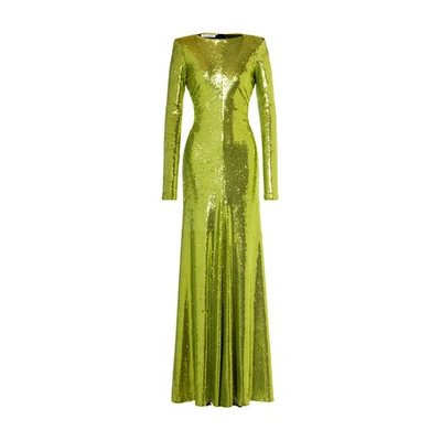 Philosophy Di Lorenzo Serafini Sequin Long Dress In Verde