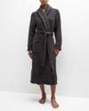 Barefoot Dreams Cozychic Shawl-collar Robe In Carbon