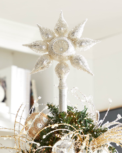 Neiman Marcus White Star Christmas Tree Topper