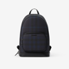 Burberry Rocco Check-print Backpack In Navy