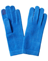 Portolano Women's Cashmere Tech Gloves In Blue