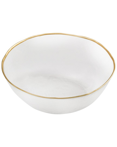 Alice Pazkus Clear Dessert Bowl In Gold