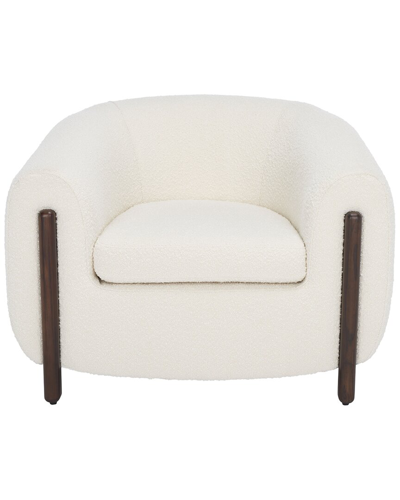 Safavieh Couture Westley Barrel Back Accent Chair In White