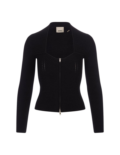 Isabel Marant Knitted Zip In Black