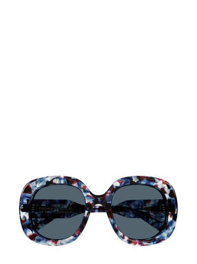 Chloé Eyewear Round Frame Sunglasses In Multi