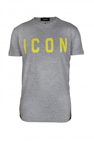 Dsquared2 T-shirt Icon In Gray