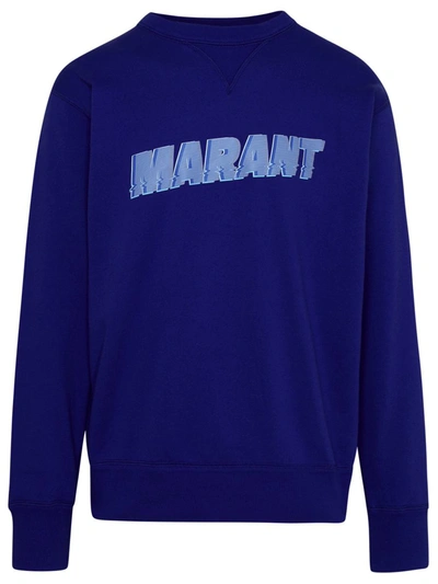 Isabel Marant Blue Cotton Blend Miky Sweatshirt