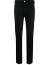 Emporio Armani Slim-fit Stretch Cotton Jeans With Belt Loops In Black