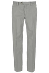 Michael Coal Man Pants Grey Size 40 Cotton, Elastane In Polvere