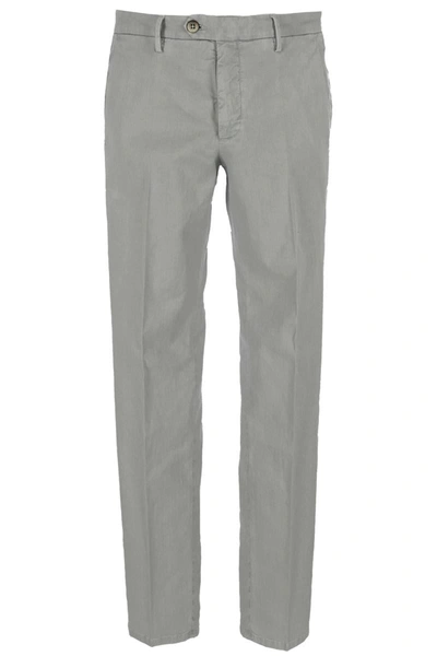 Michael Coal Man Pants Grey Size 40 Cotton, Elastane In Polvere