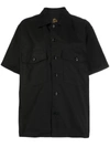Needles Flap-pockets Cotton Shirt In Black