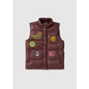 BILLIONAIRE BOYS CLUB BILLIONAIRE BOYS CLUB MENS PATCHES DOWN FILLED GILET IN BROWN